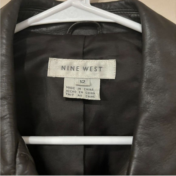 Dark Brown Vintage Nine West Leather Jackst - Picture 2 of 6
